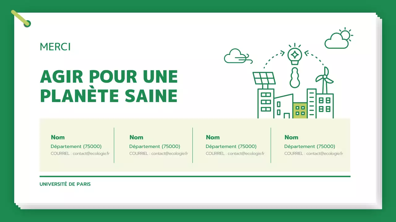 Étudier le changement climatique et les gaz à effet de serre d'une manière verte et propre