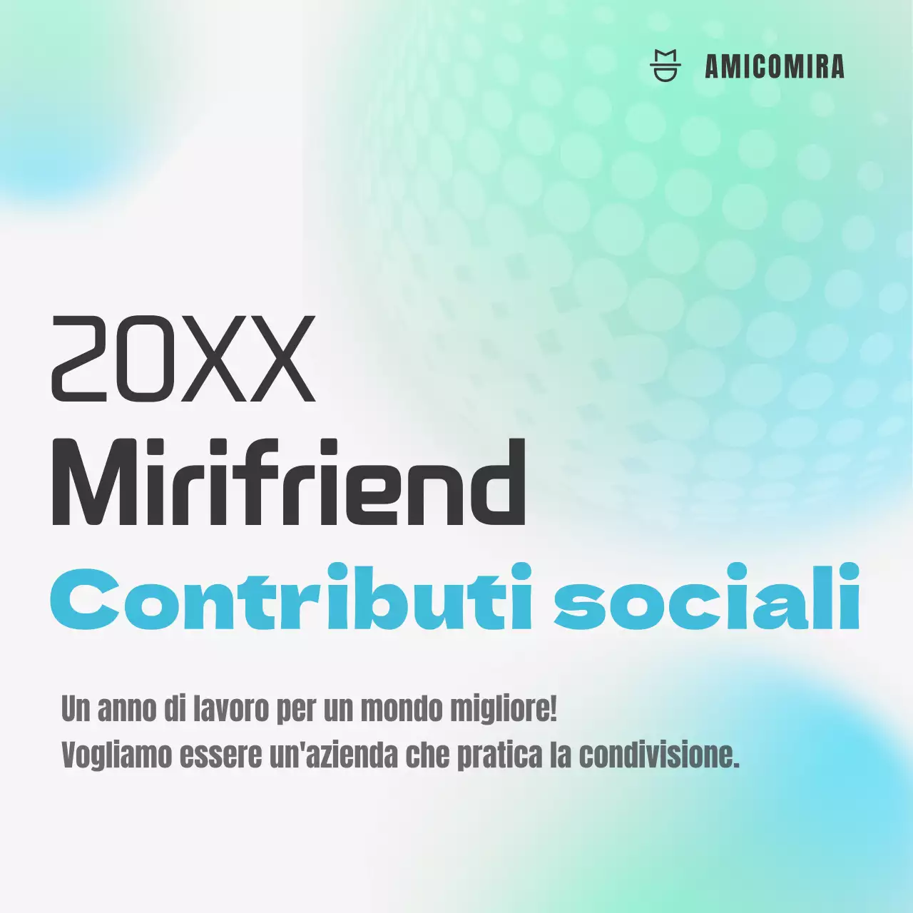 Responsabilità sociale d'impresa con un concetto sfumato blu e menta