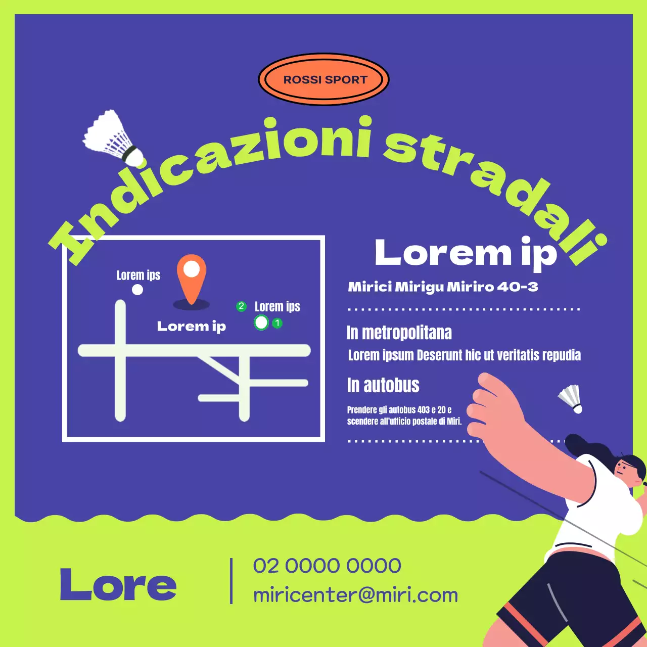 Il centro sportivo blu e giallo è alla ricerca di soci.