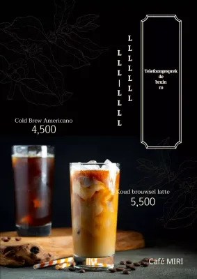 Koud gezet koffie drinken