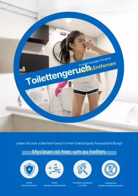 Flyer für Toilettengeruchsentferner