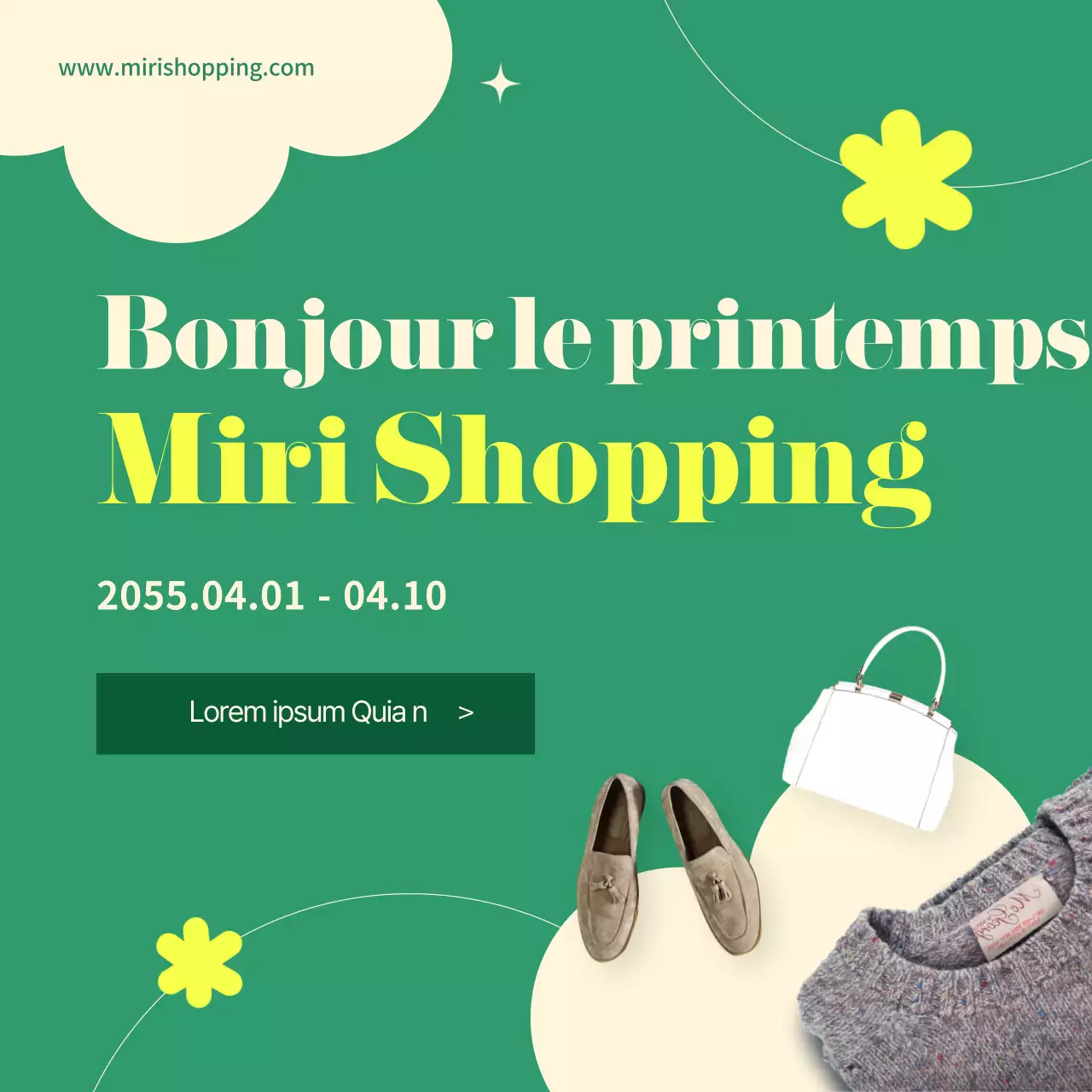 Un centre commercial vert et frais pour le printemps