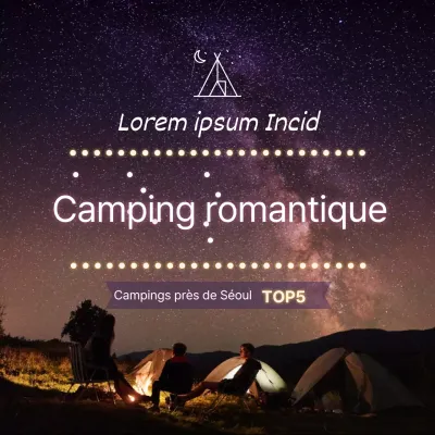 Fond de photo dégradé violet camping romantique