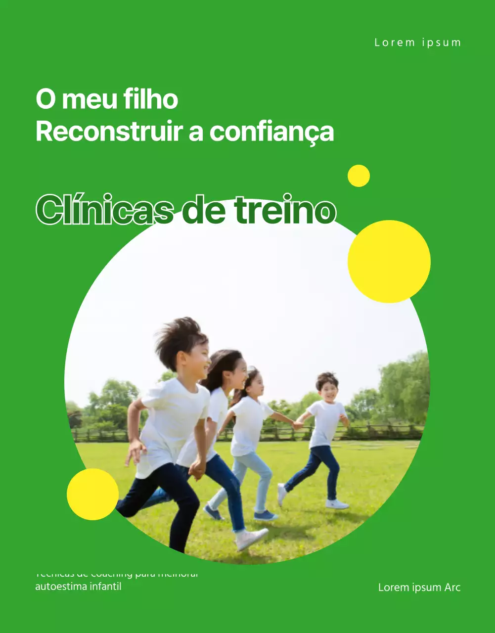 Imagens Brilhantes das Nossas Crianças Clínica de Coaching de Reforço da Confiança
