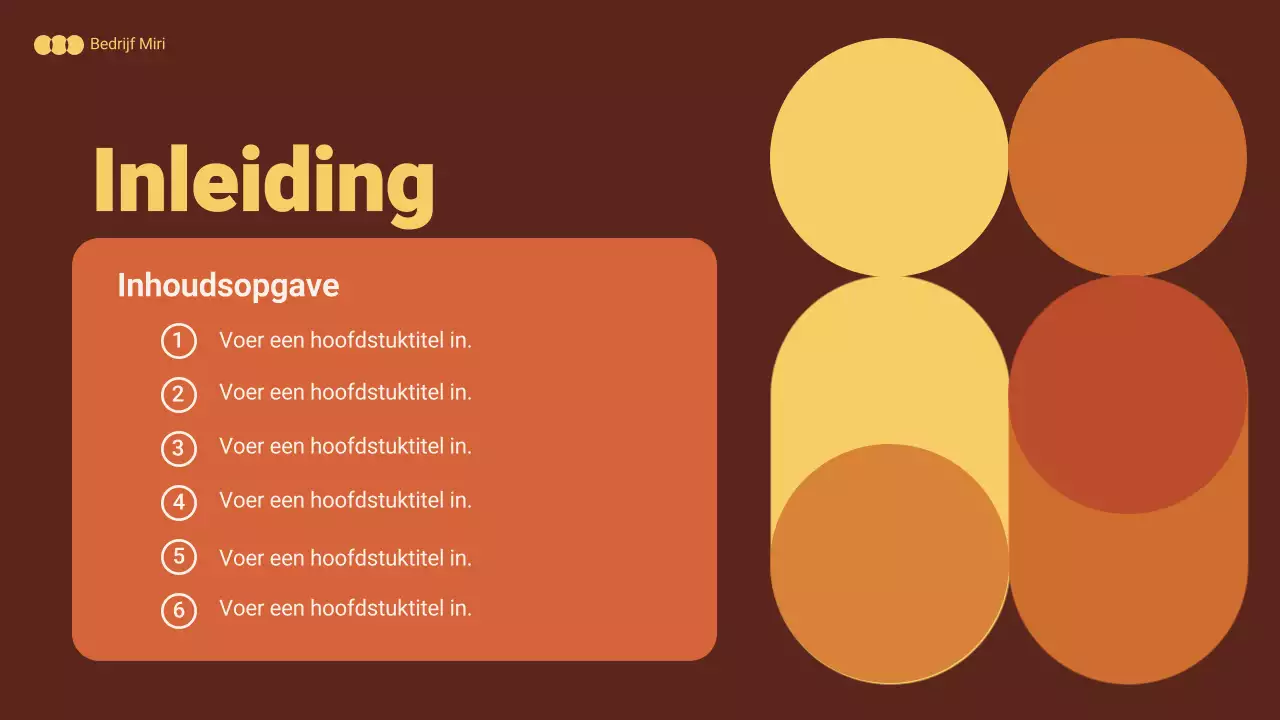 oranje samenvatting marketingdocument