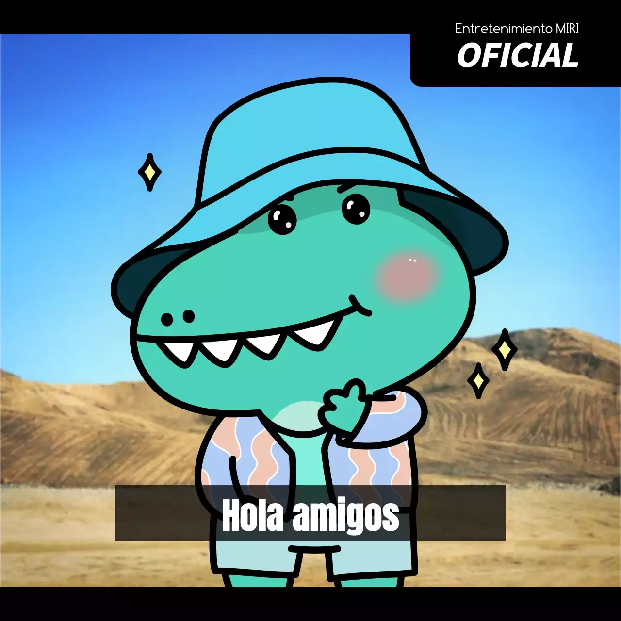 Una parodia del concepto del personaje azul de Argo