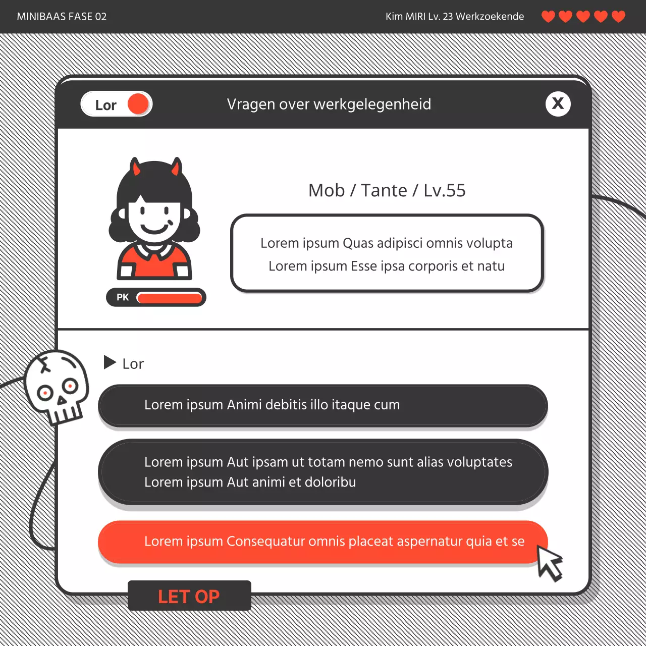 Donkergrijze en oranje game-formaat Obon-vakantiekaartNieuws