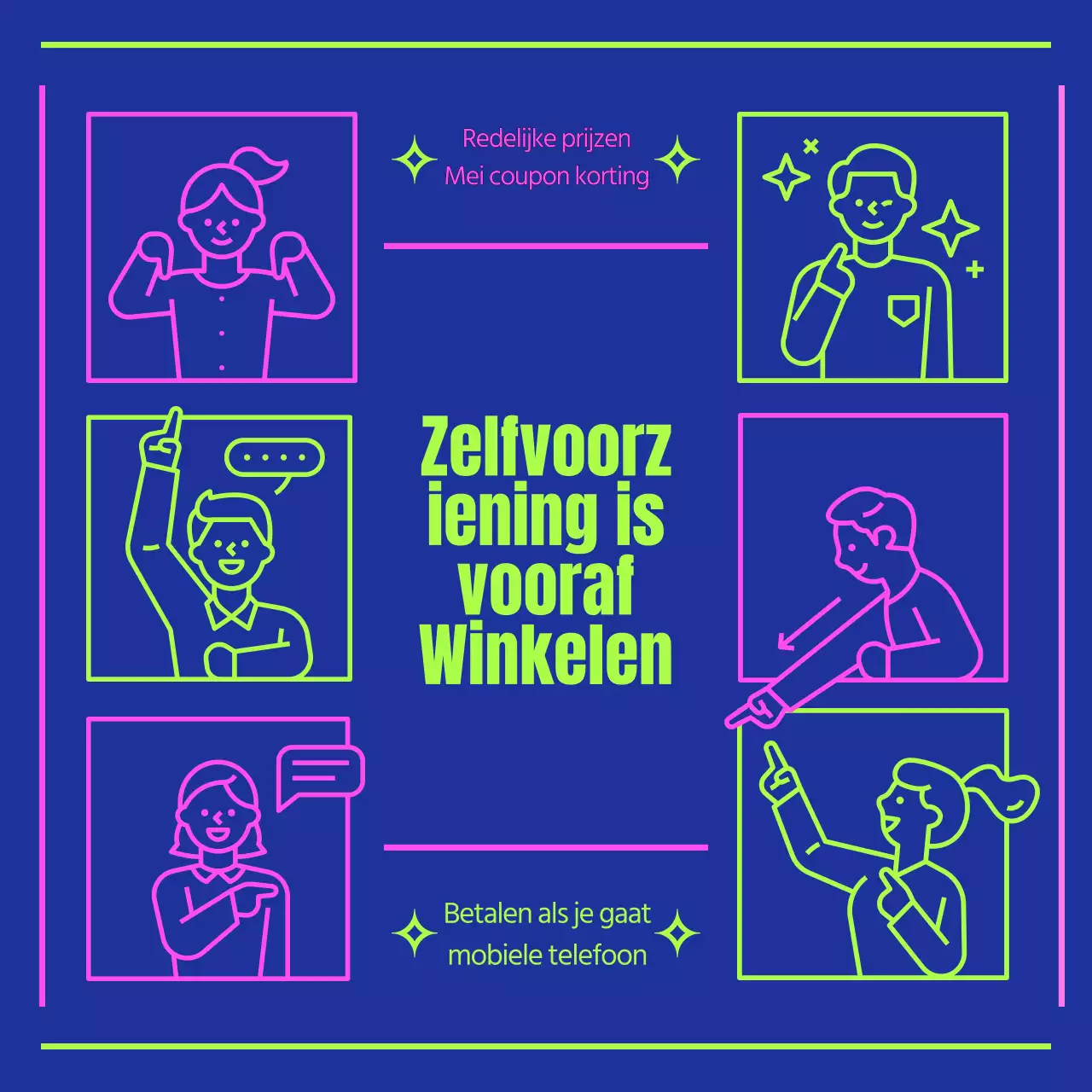 Over de marineblauwe en chartreuse zelfvoorzienende mobiele telefoons