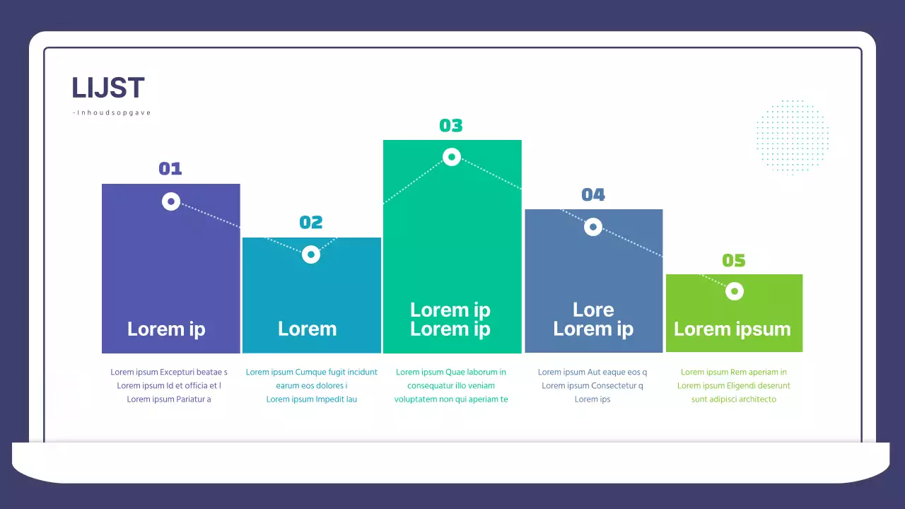 Blauw groen kleurverloop illustratie Economische theorie lesmateriaal