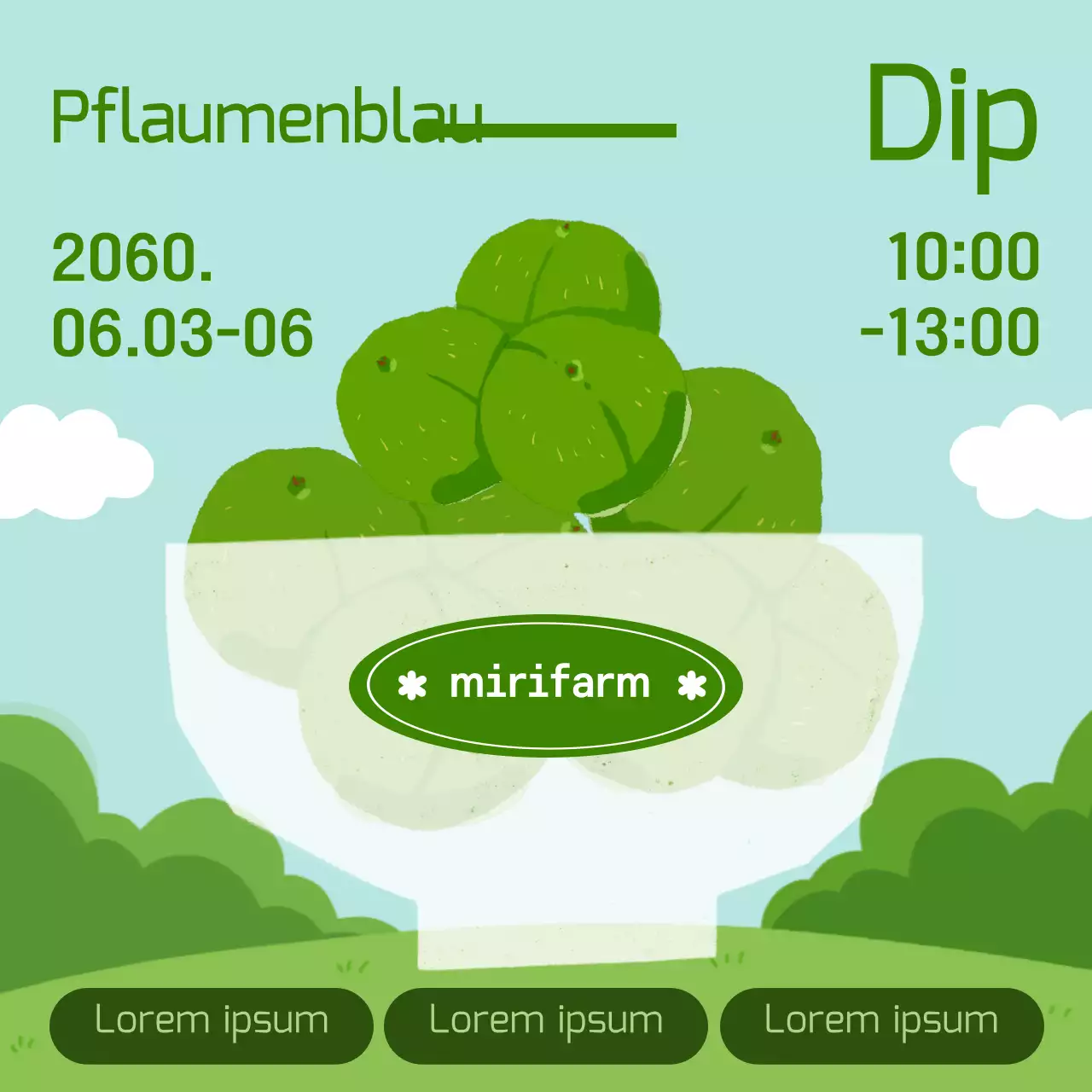 Förderung des Pflaumenblütenerlebnisses mit einer grünen Naturkulisse