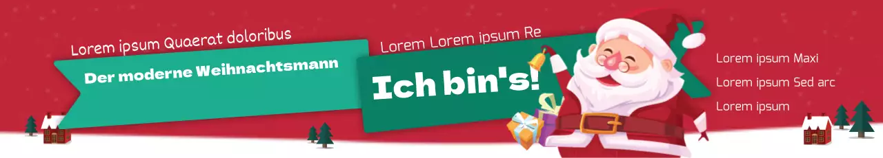 Weihnachtsmann schenkt Ereignis
