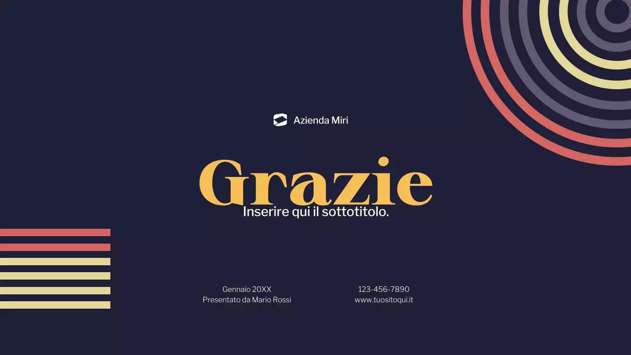 documento di marketing moderno della marina militare