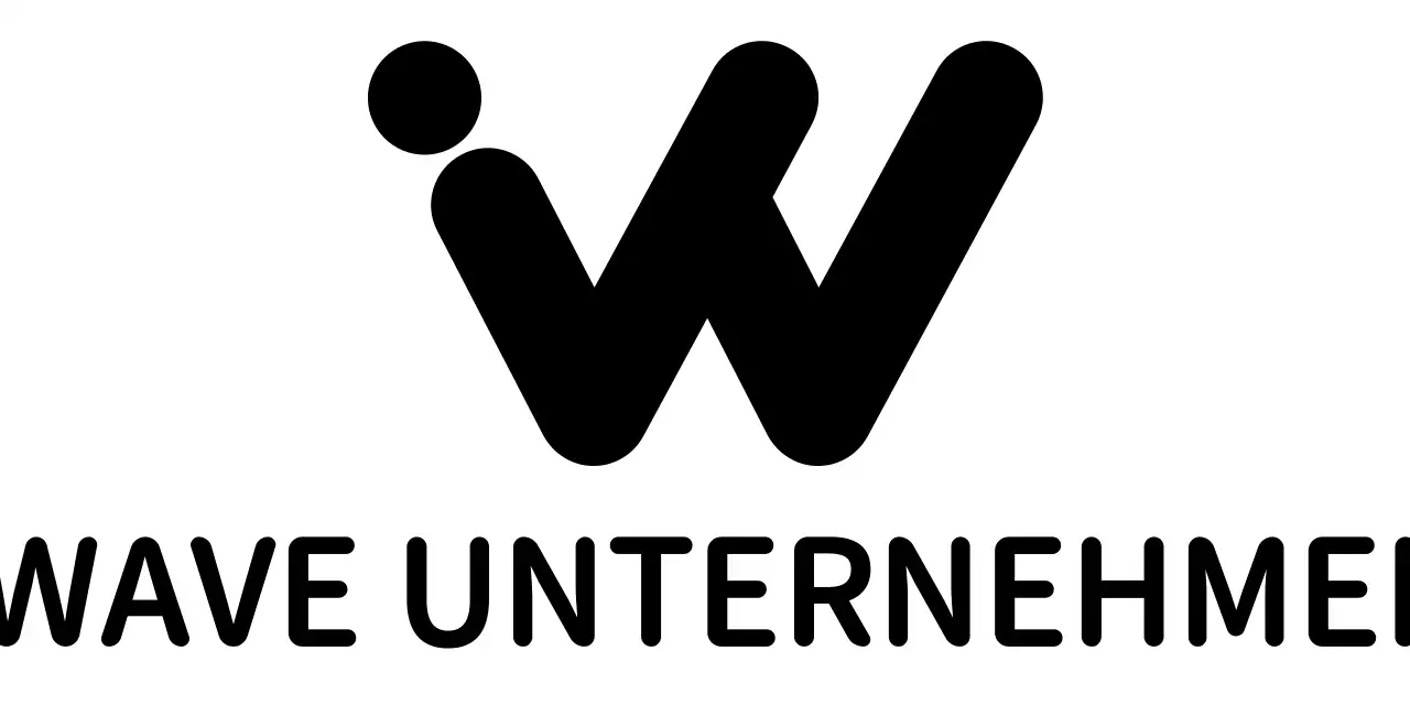 Firmenlogo mit einem einfachen schwarzen Buchstabensymbol