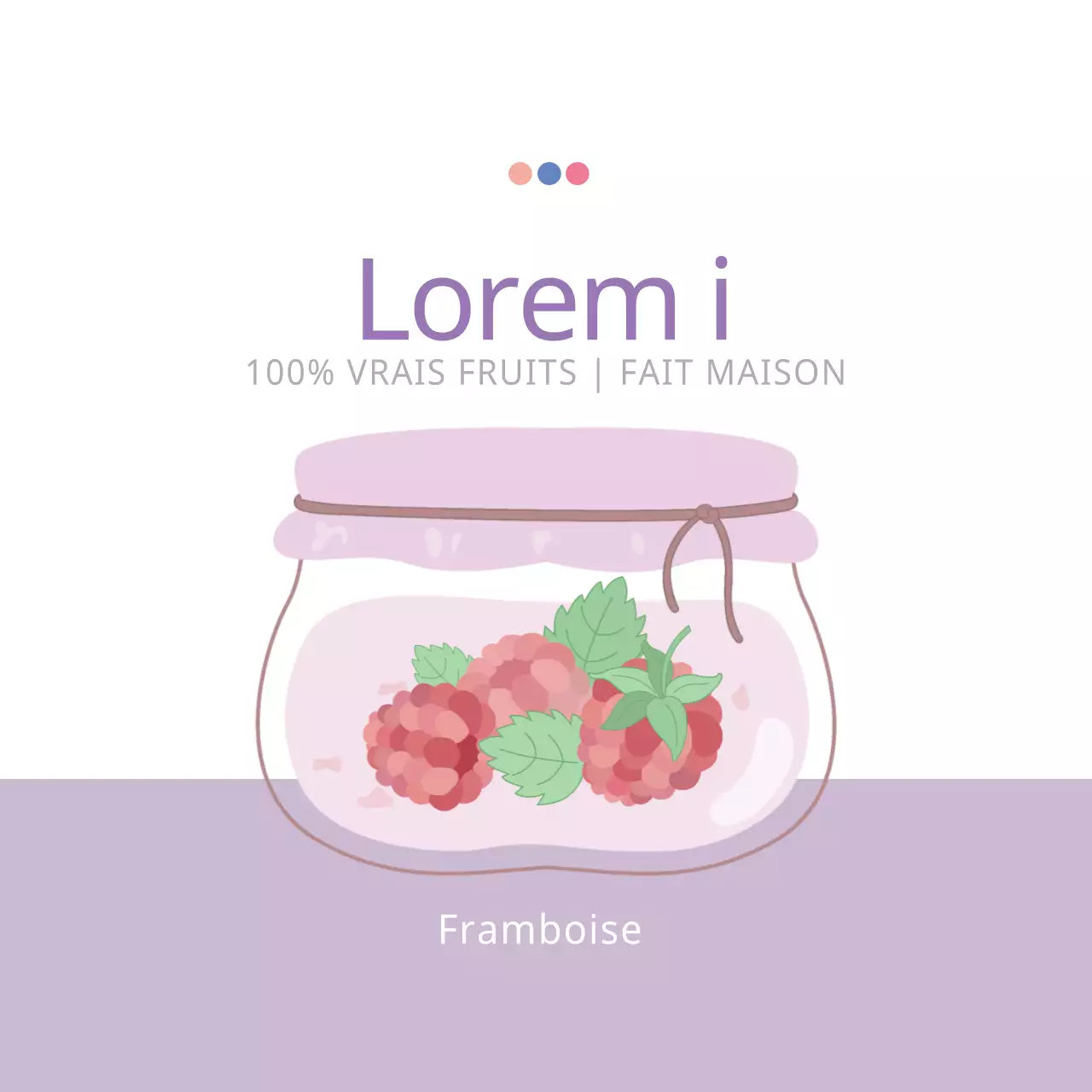 Confiture de framboises