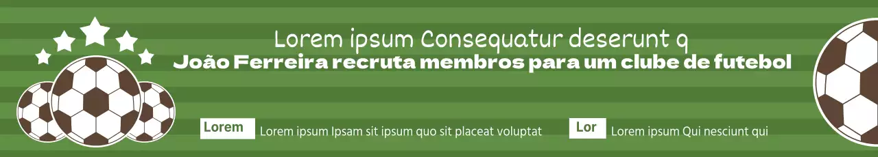 Recrutamento de sócios para um clube de futebol