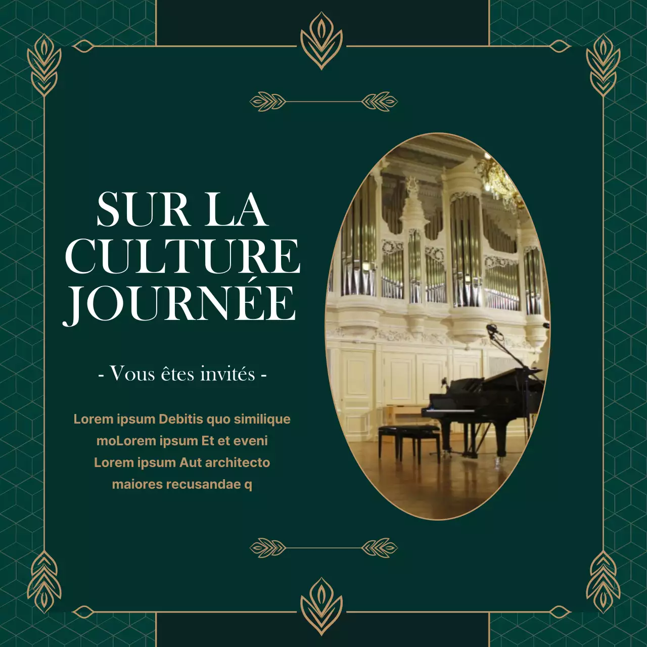 Invitations à la Journée de la culture