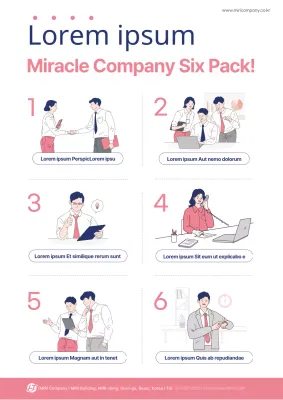 Förderung einer Kampagne für eine rosa illustrierte Organisationskultur