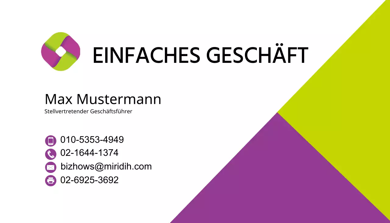 Visitenkarten für Unternehmen