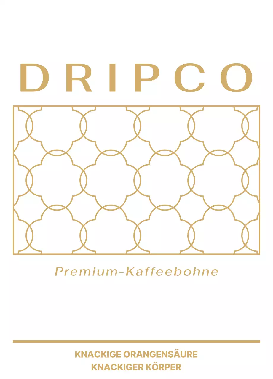 Design mit einem Muster aus goldenen und schwarzen Linien