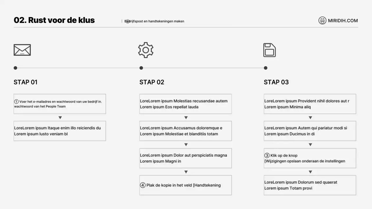 Een eenvoudige zwart-wit geïllustreerde conceptuele briefing