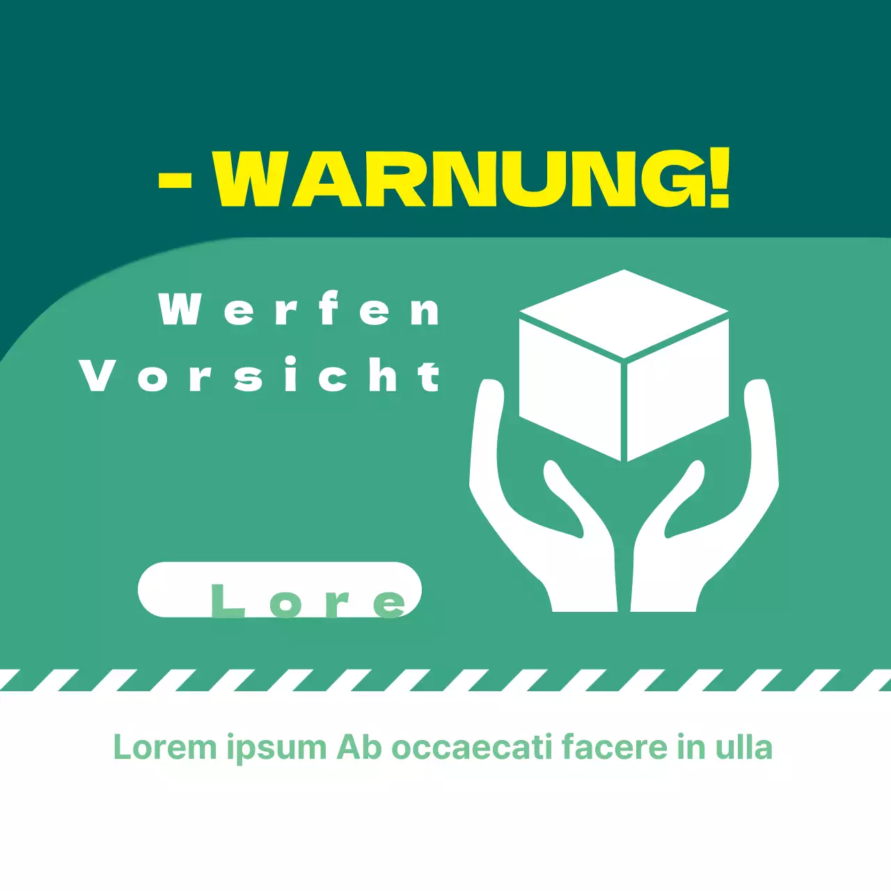 Vorsicht ist geboten