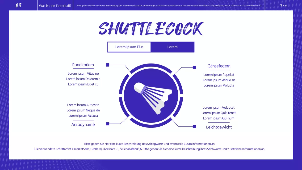 Blau-Weiß Badminton Körperliche Leistungsbewertung Geführte Lektion