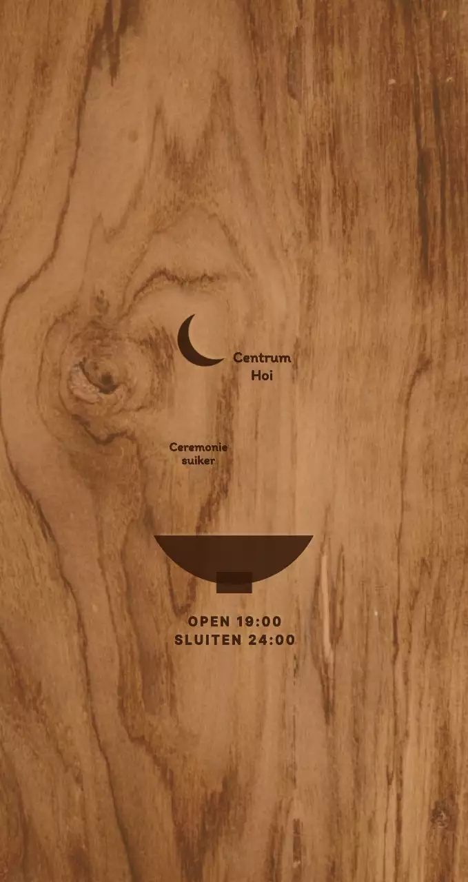 Het promoten en informeren van een emotioneel en eenvoudig houten conceptrestaurant