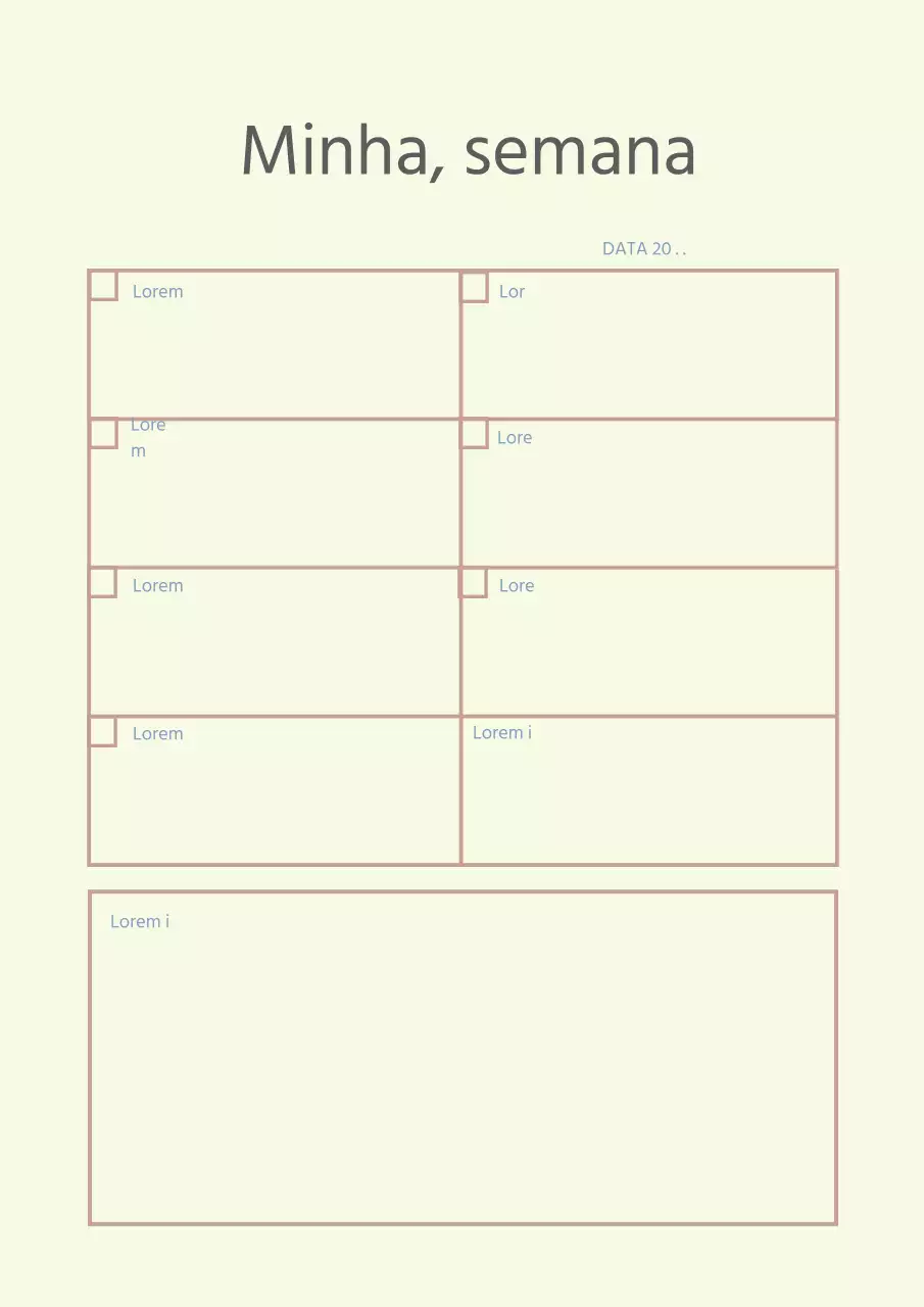 Cartaz simples do calendário da agenda pessoal em amarelo