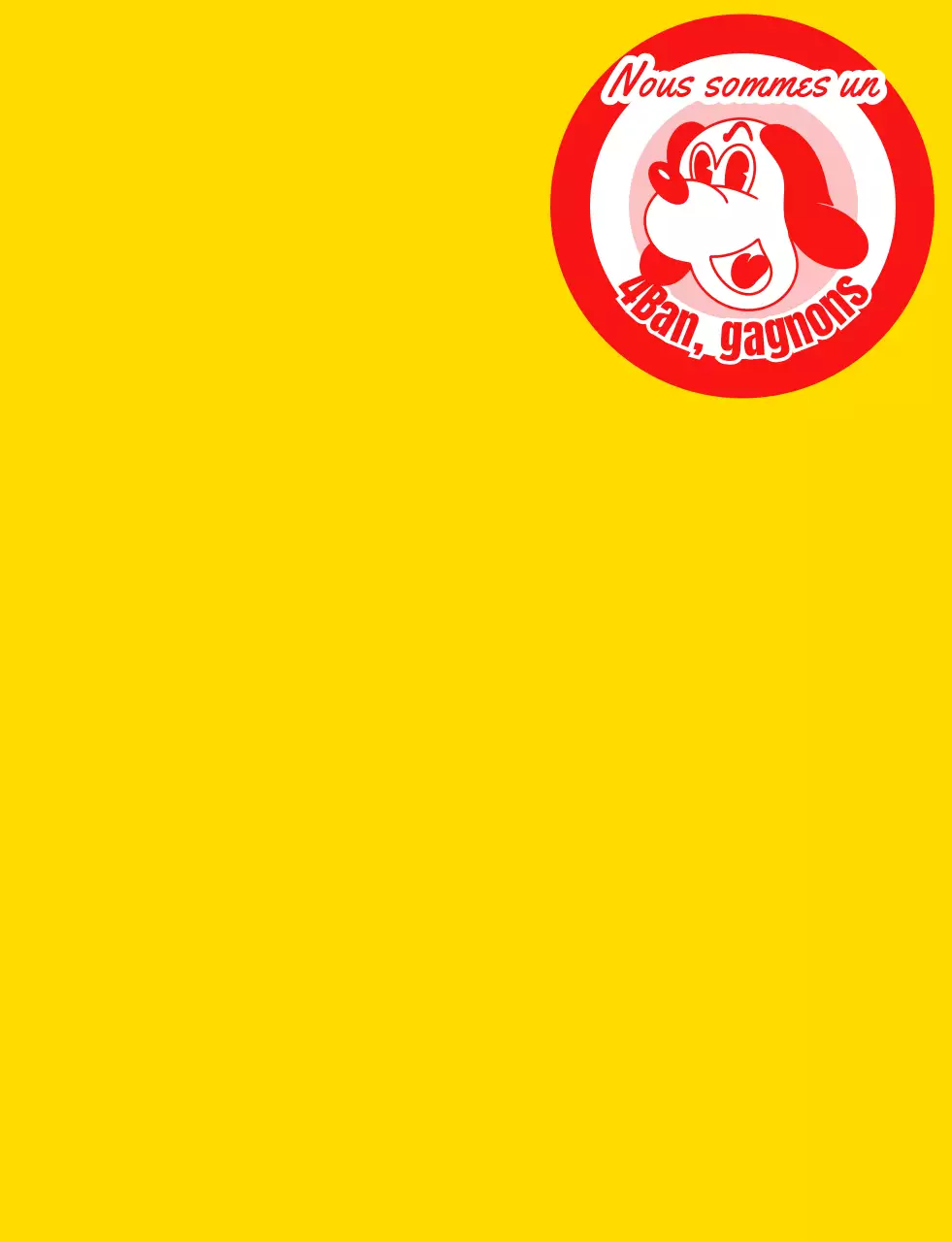 T-shirt de groupe scolaire avec illustration d'un chiot en jaune