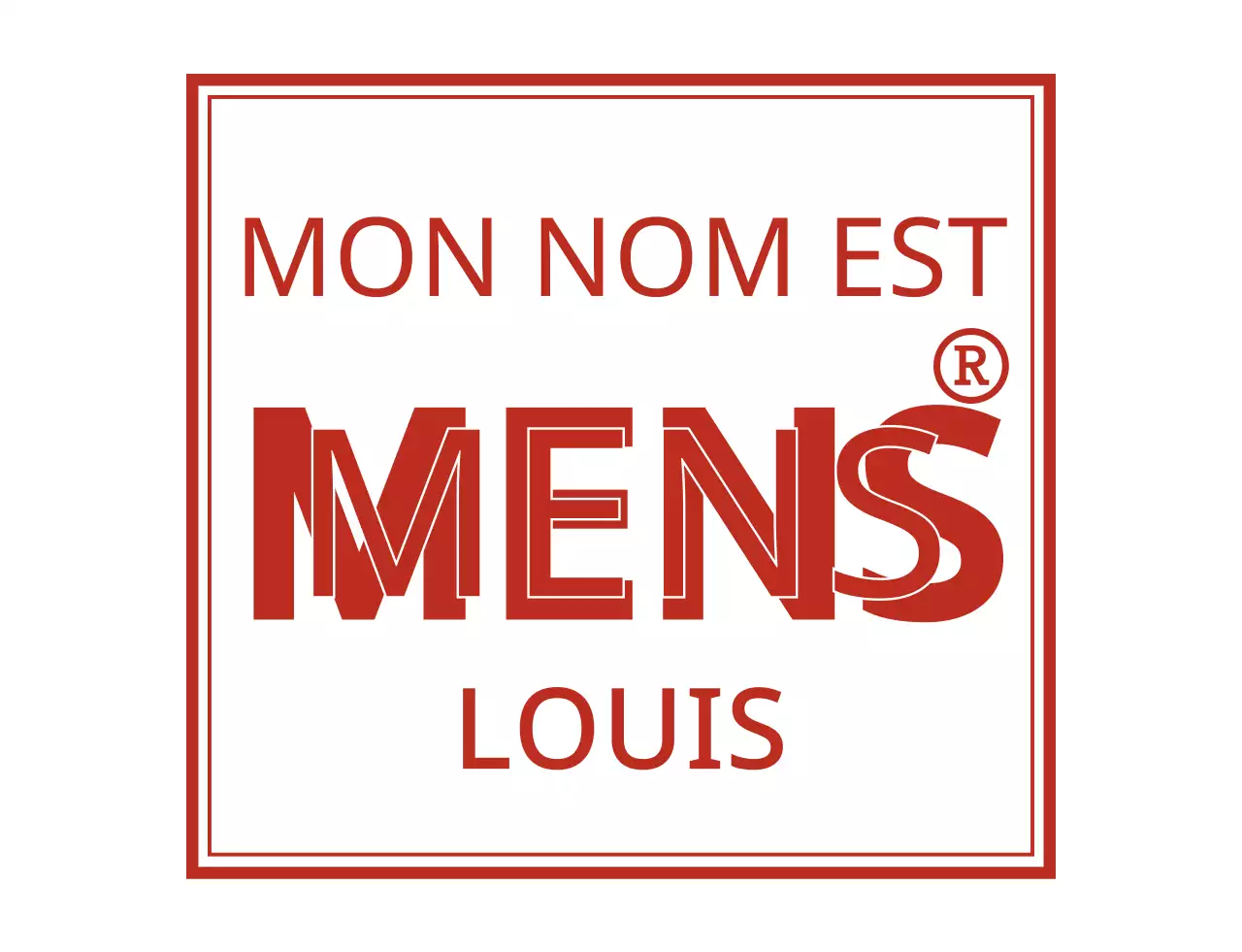 T-shirt de groupe au concept simple et branché, en rouge et blanc