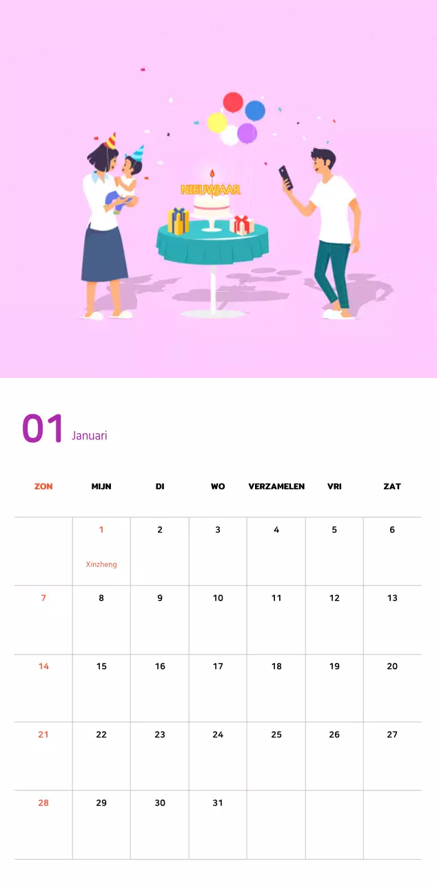 Warm familieconcept in pastelkleuren