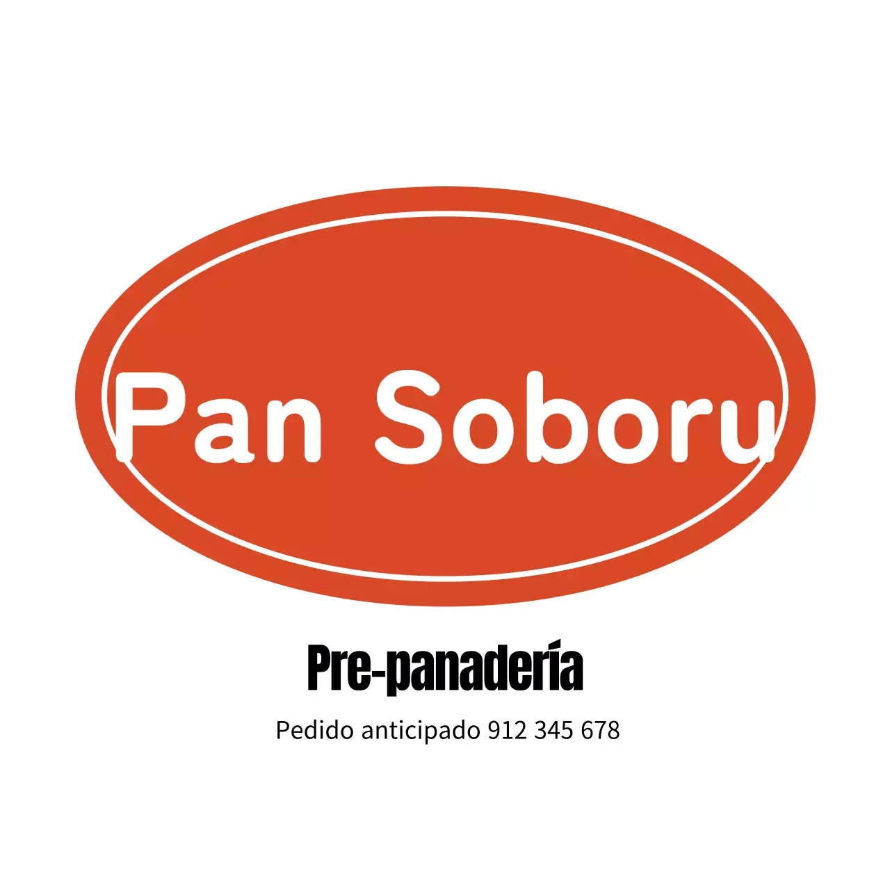 Pegatinas rojas de panadería