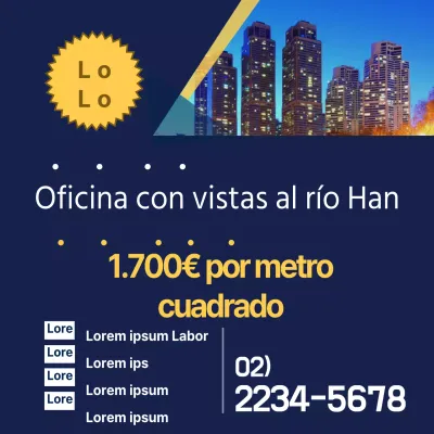 Oficina con vistas al río Han