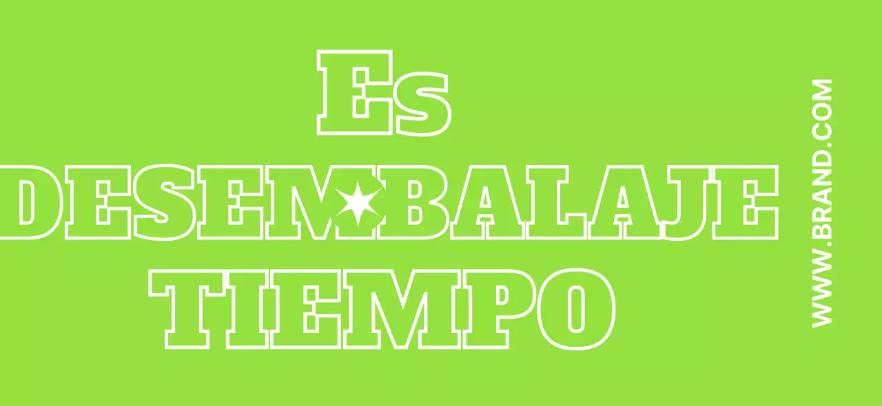 Diseño sencillo con texto que resalta frases relacionadas con la mensajería en chartreuse y blanco.