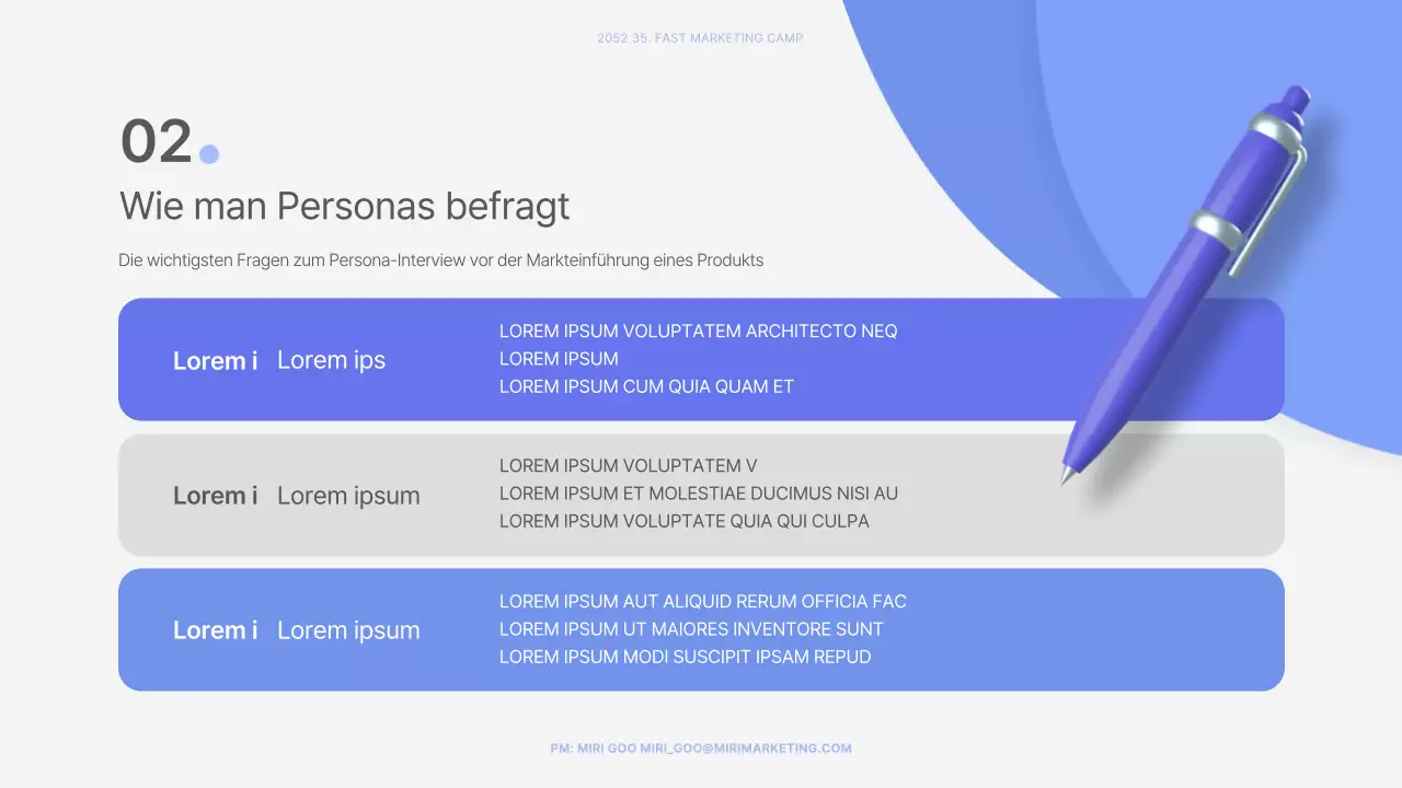 Blaue und weiße 3D stereoskopische Formen Thema Interview Material