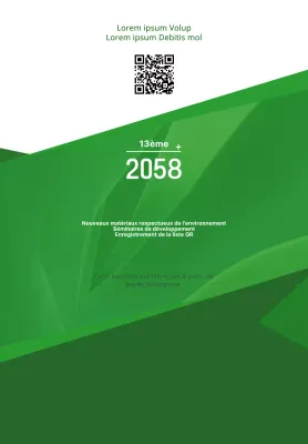 Texte simple mis en page avec des couleurs vertes et blanches Informations sur les séminaires de développement vert