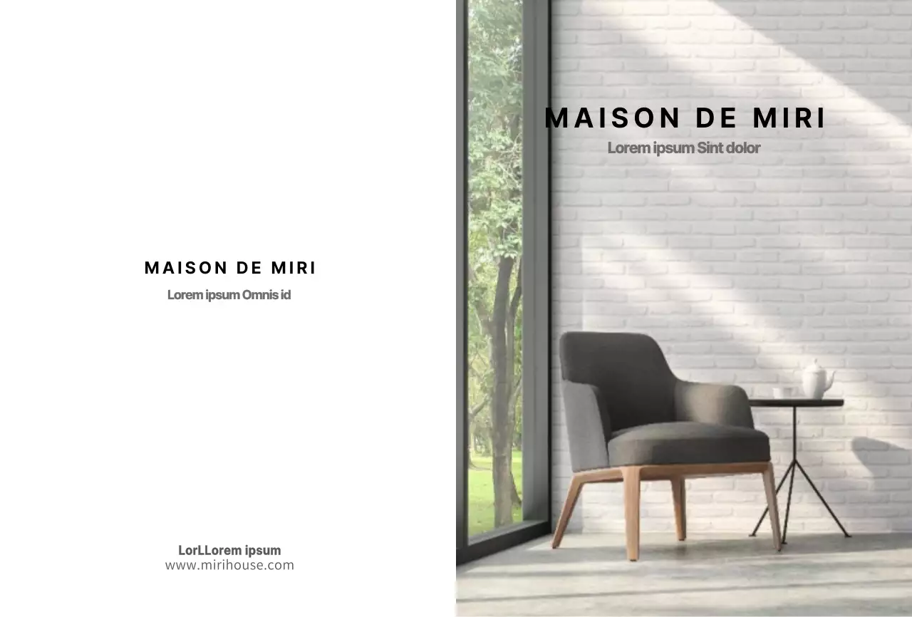 Carte postale blanche d'intérieur moderne pour la présentation d'un produit