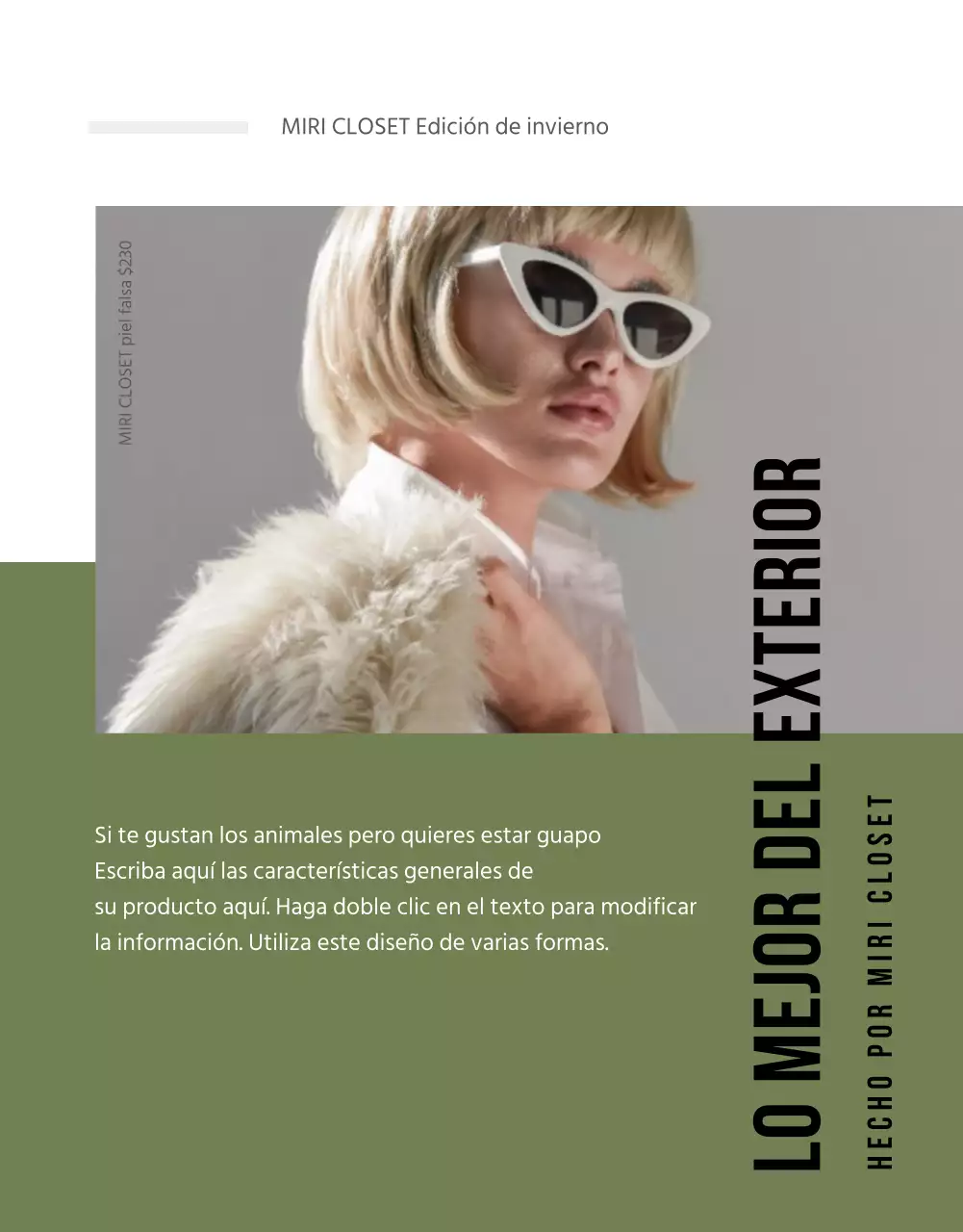 Moda página detallada