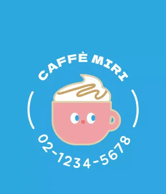 Simpatico personaggio del caffè portachiavi in acrilico per il caffè