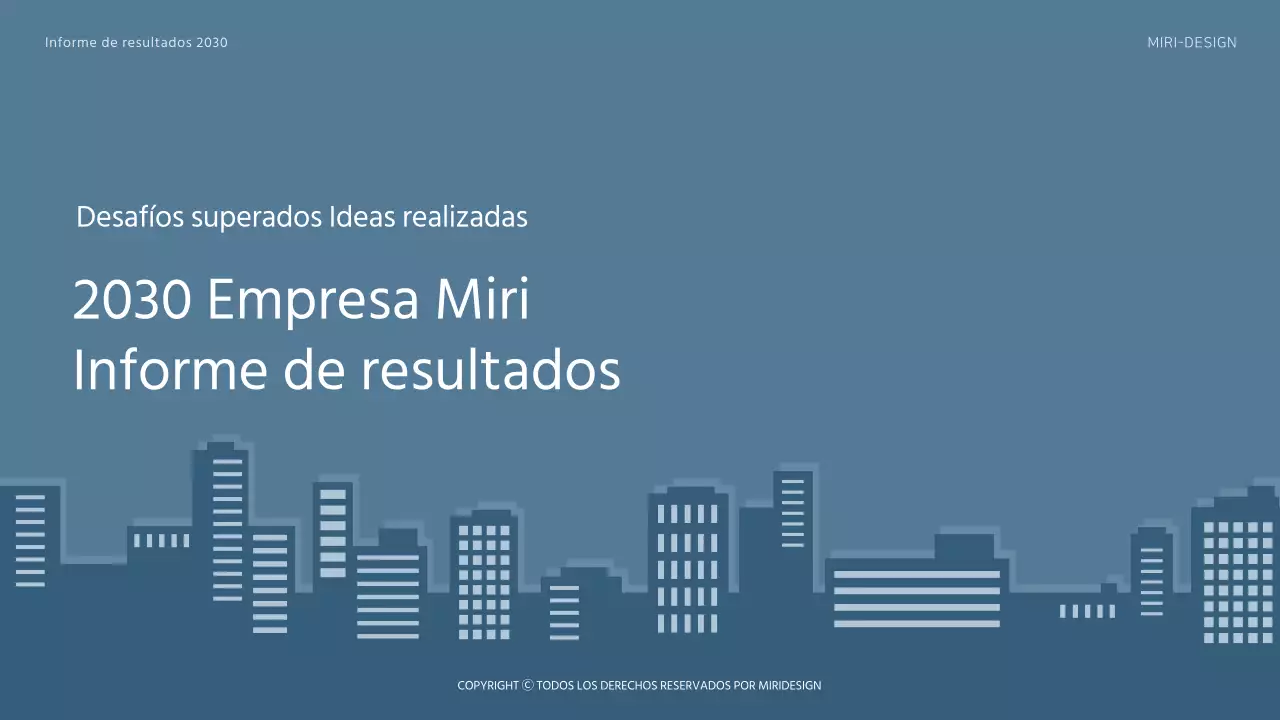 Plantilla del Cuadro de Mando 2030