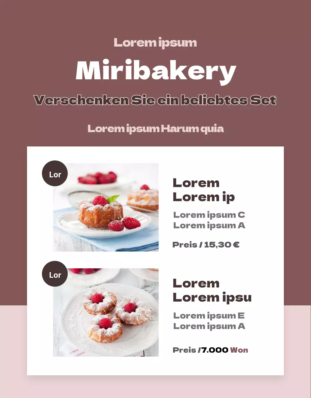 Rosa und sauberes Konzept RückblickEvents