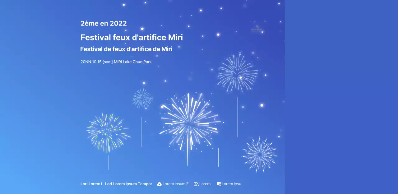 Arrière-plans dégradés et motifs d'étoiles pour les feux d'artifice
