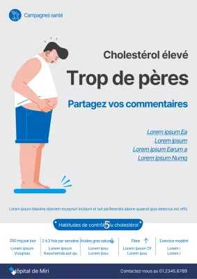 Promouvoir la campagne de l'hôpital gris-bleu