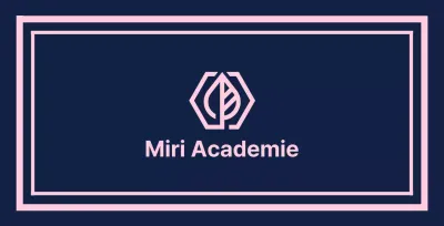 Gakuen Academy Valkyrie op een marineblauwe achtergrond met een roze randlijn