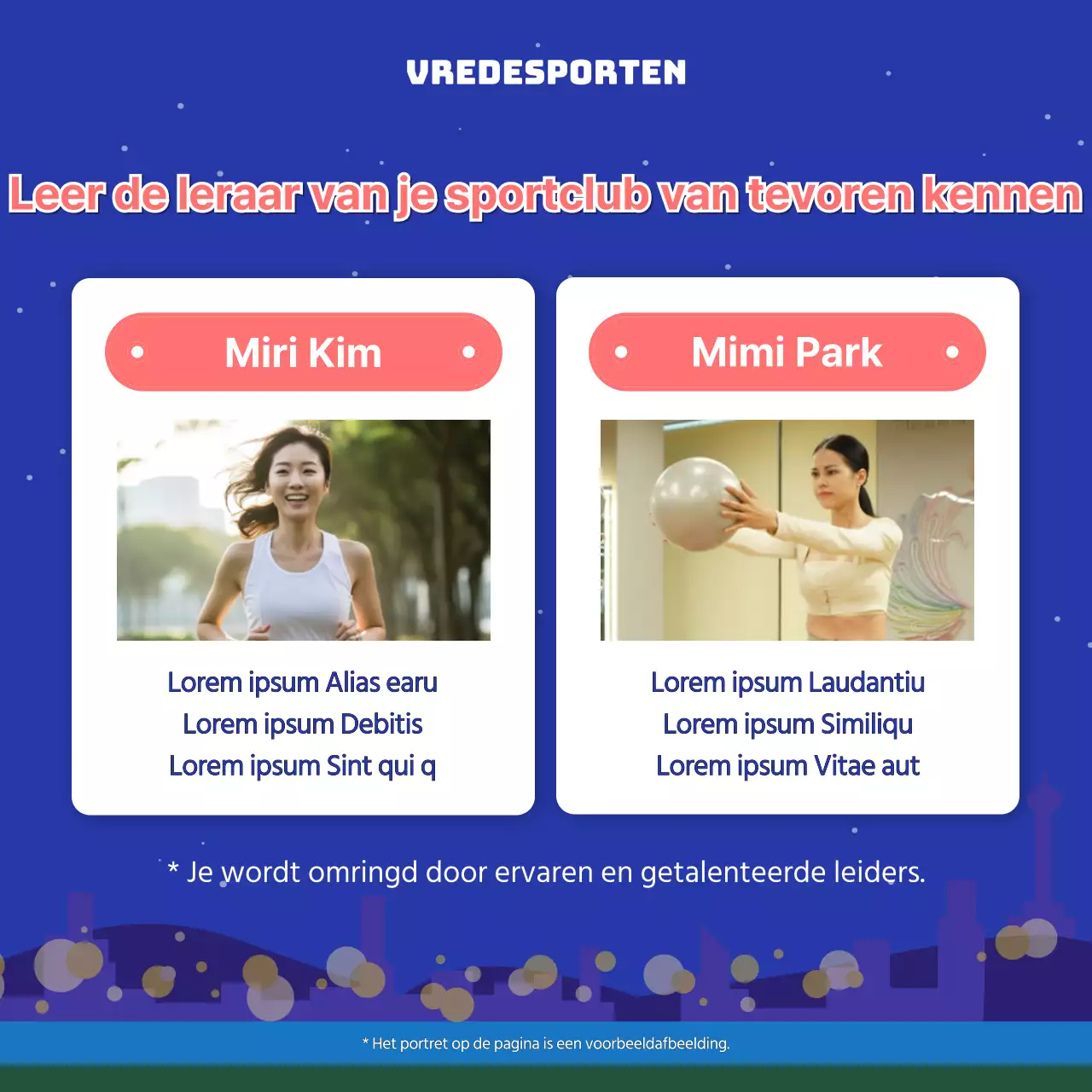 Promoot basissportclubs in blauw en roze