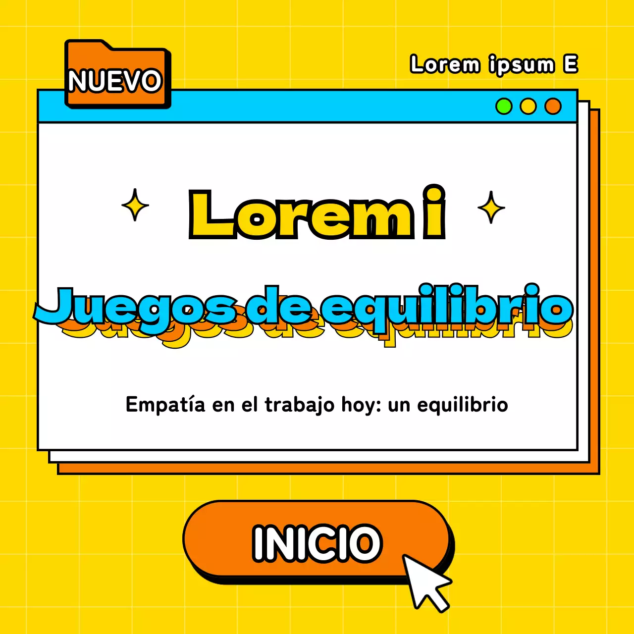 Un juego de equilibrio en el lugar de trabajo con toques de amarillo y azul claro publicado por