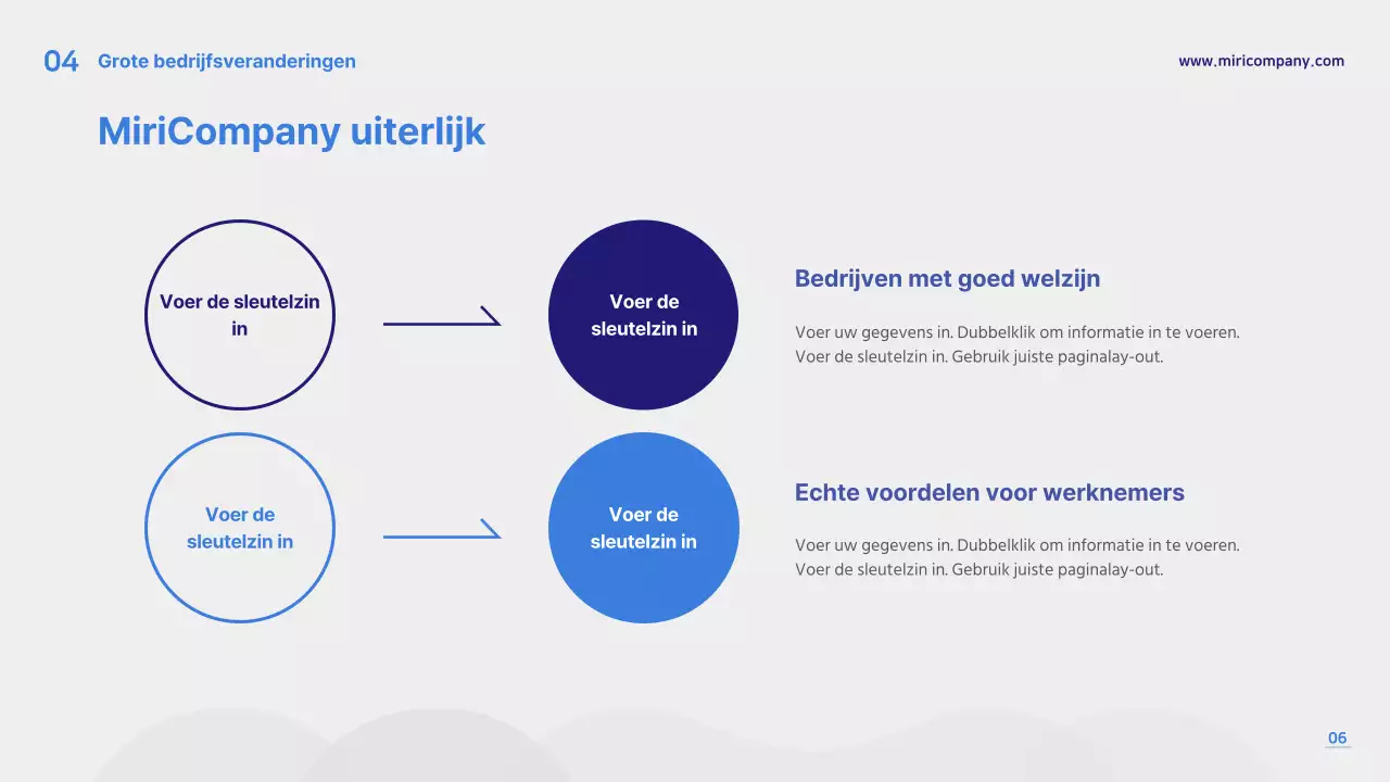 Blauw & grijs presentatiesjabloon