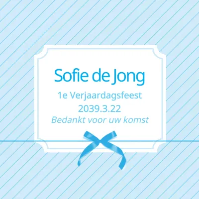 Eerste verjaardagsfeest