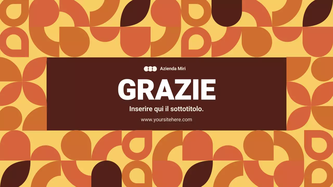 documento di marketing arancione