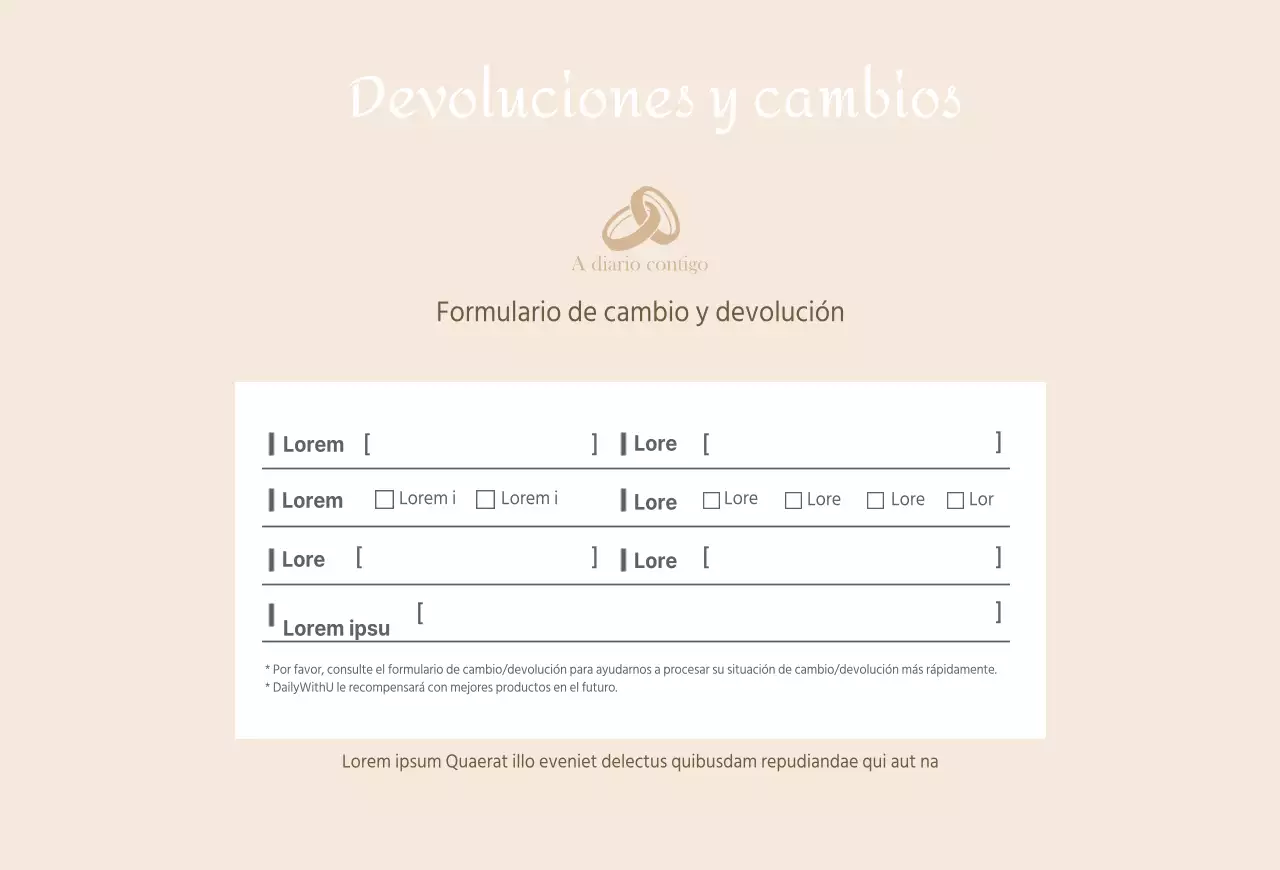 Postal de intercambio de joyería-tienda beige